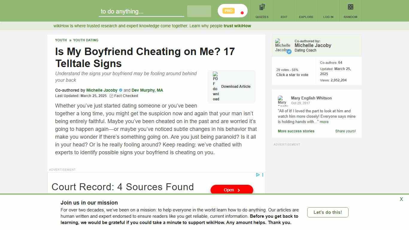 How to Find out if Your Boyfriend Is Cheating on You (for Girls)